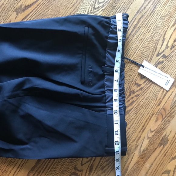 Tilley Pants, Tilley Endurables, Straight leg Wool Trouser, Size 14, Black, NWT - Picture 7 of 8